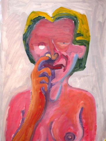 Nariz 8 -100x70cm - Óleo Papel - 2004